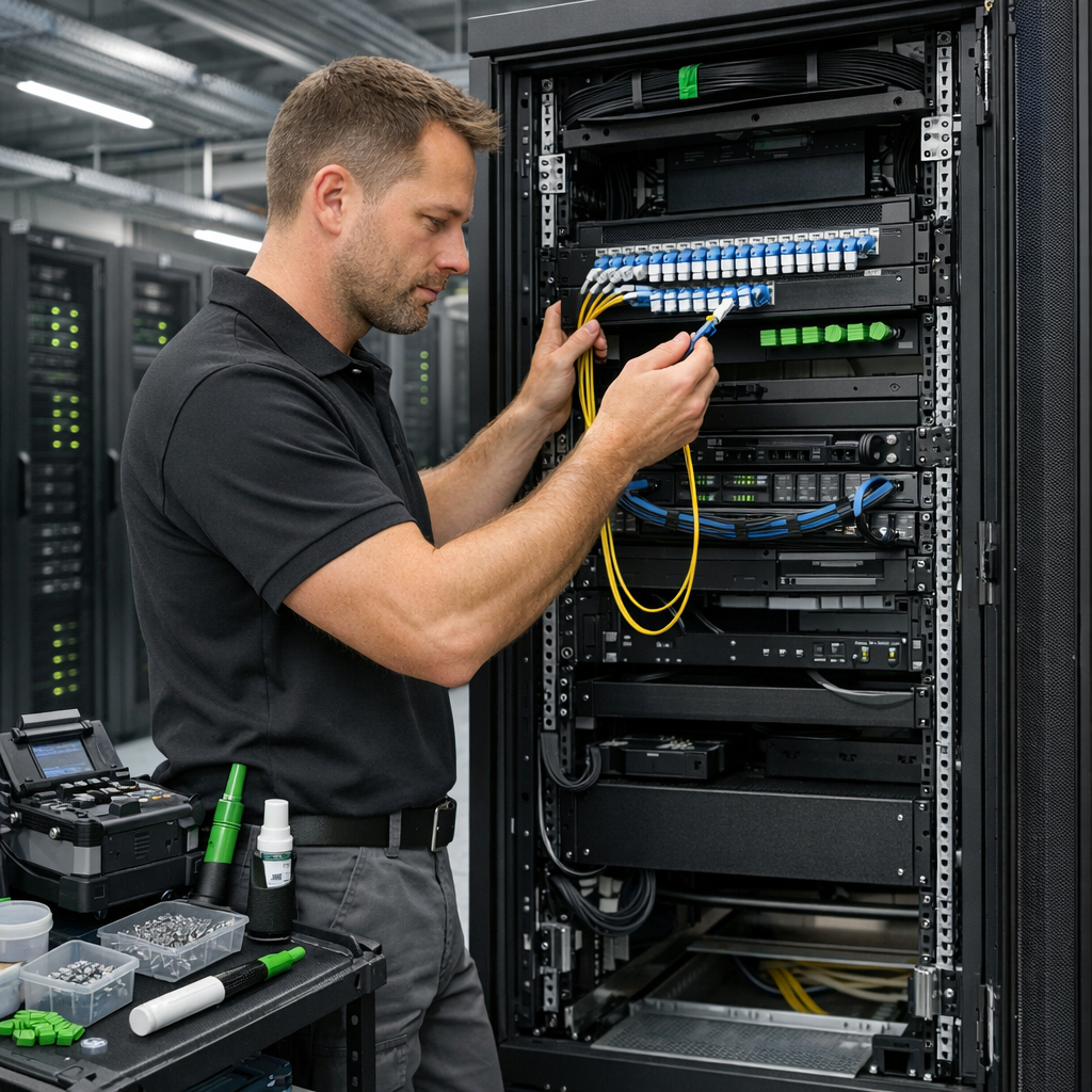 Einrichtung - 1GBit/s (1000BASE-T) Netzwerkanschluss im Data-Center