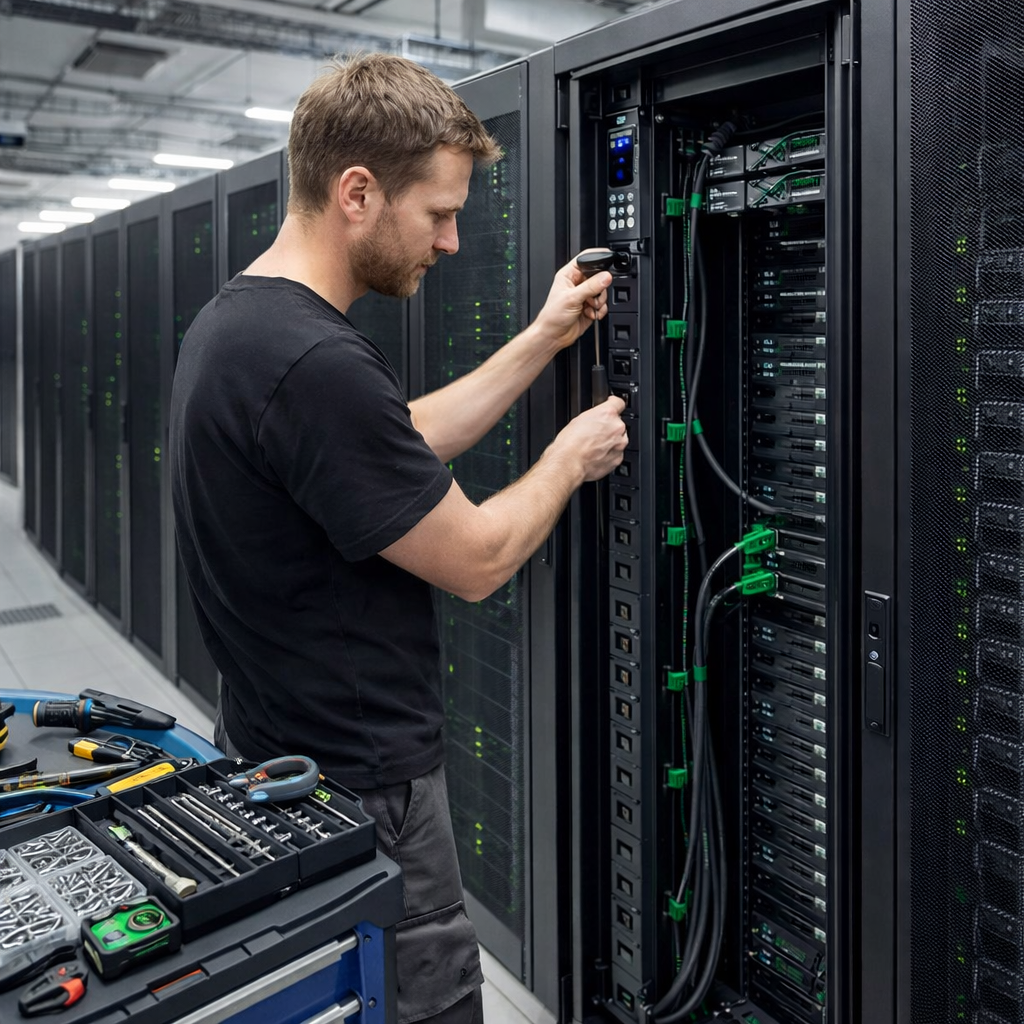 Einrichtung - 2 x Stromanschluss Colocation - Full Rack